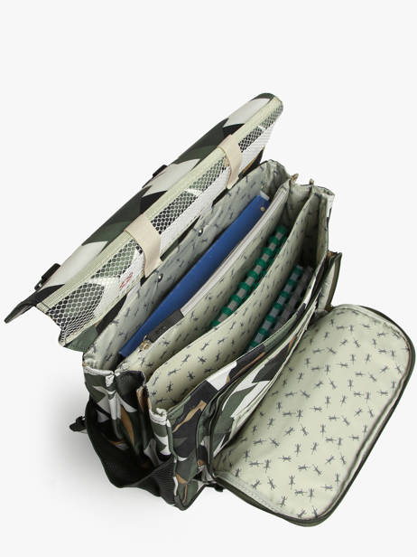 3-compartment Wheeled Satchel Futur Cameleon Multicolor futur CR41 other view 4