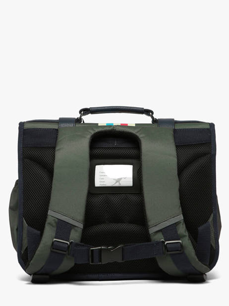 Satchel 2 Compartments Cameleon Blue vintage urban CA38 other view 5