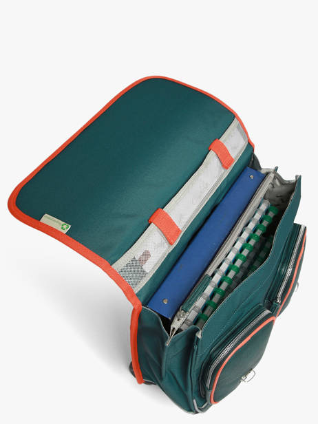 Wheeled Schoolbag 2 Compartments Cameleon Orange vintage urban CR38 other view 4