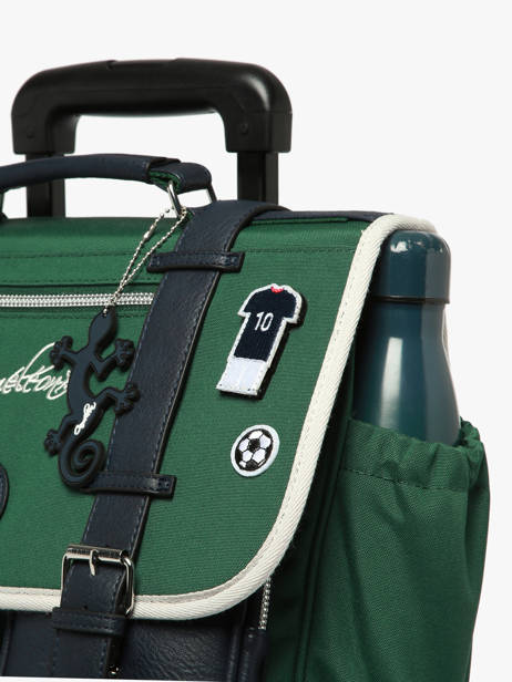 Wheeled Schoolbag 2 Compartments Vintage Urban Cameleon Green vintage urban CR38 other view 4