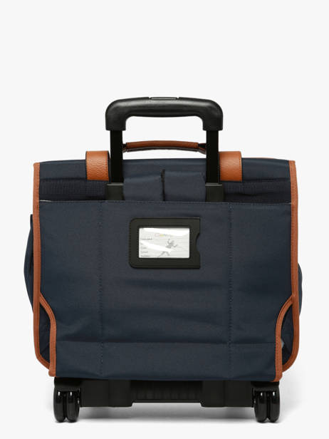 Wheeled Schoolbag 2 Compartments Cameleon Blue vintage urban CR38 other view 6