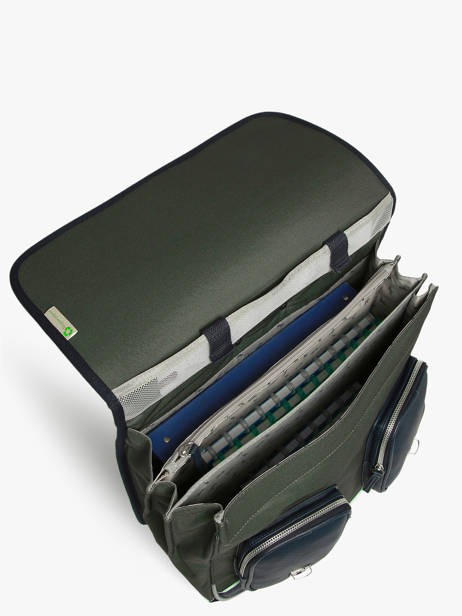 3-compartment Wheeled Satchel Vintage Urban Cameleon Green vintage urban CR41 other view 2