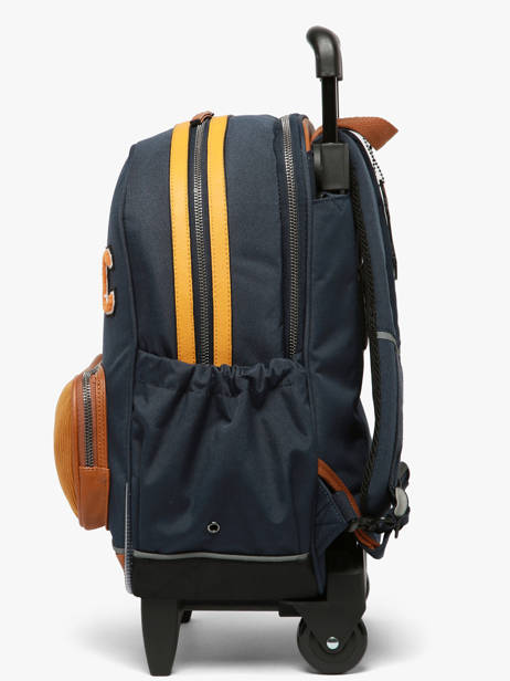 2-compartment Wheeled Schoolbag Vintage Urban Cameleon Blue vintage urban SR40 other view 3
