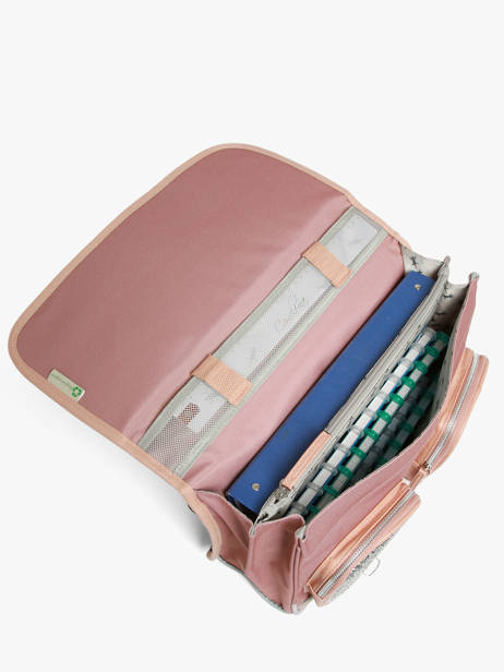 Satchel For Kids 2 Compartments Vintage Fantasy Cameleon Pink vintage fantasy CA38 other view 2