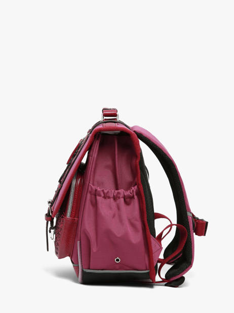 Satchel For Kids 2 Compartments Cameleon Violet vintage fantasy CA38 other view 3
