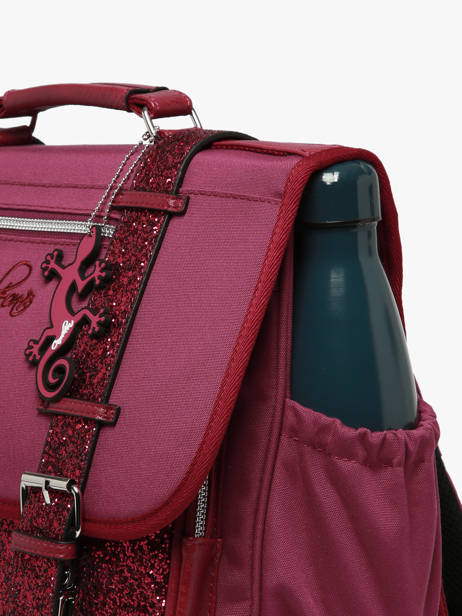 Satchel For Kids 2 Compartments Cameleon Violet vintage fantasy CA38 other view 6