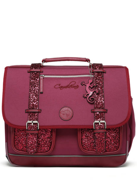 Satchel For Kids 3 Compartments Vintage Fantasy Cameleon Violet vintage fantasy CA41 other view 5