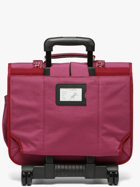 3-compartment Wheeled Satchel Vintage Fantasy Cameleon Violet vintage fantasy CR41 other view 4