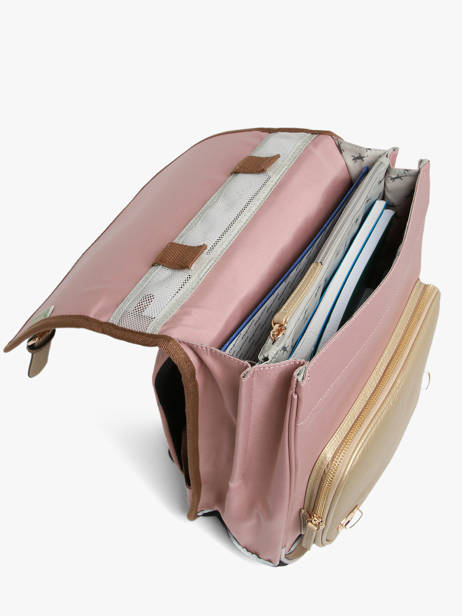2-compartment Vintage Fantasy Backpack Cameleon Pink vintage fantasy SD39 other view 2