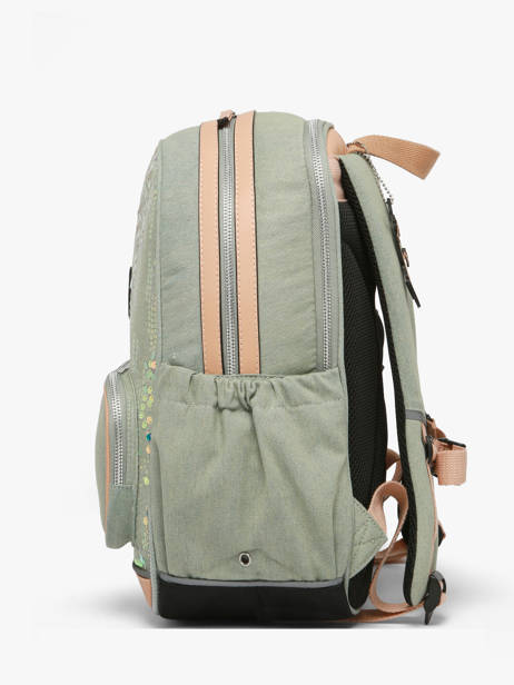 2-compartment Backpack Cameleon Pink vintage fantasy SO40 other view 3
