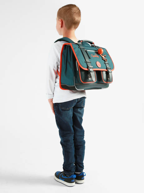 Satchel 2 Compartments Cameleon Orange vintage urban CA38 other view 1