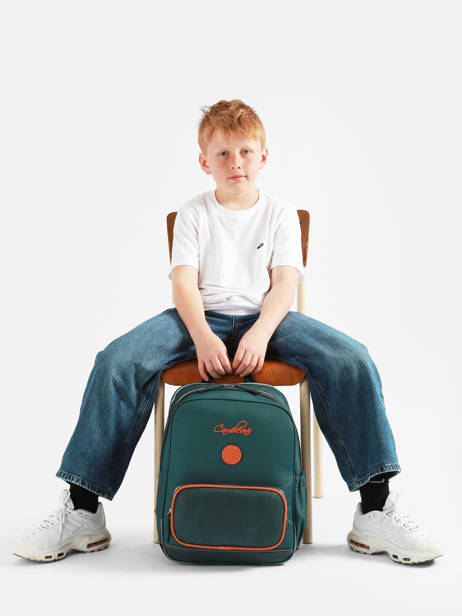 2-compartment Backpack Cameleon Orange vintage urban SO40 other view 2