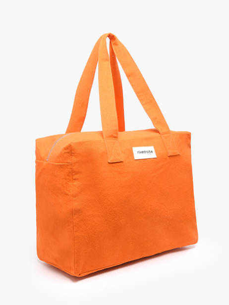 Shoulder Bag Célestins Recycled Coton Rivedroite Orange timeless CELESTIM other view 1