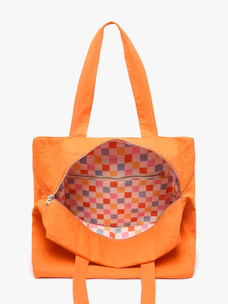 Shoulder Bag Célestins Recycled Coton Rivedroite Orange timeless CELESTIM other view 2