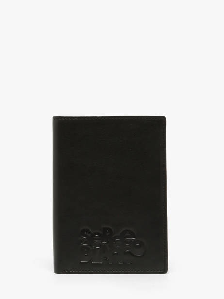 Wallet Leather Serge blanco Black baltimore BAL21013