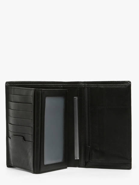 Wallet Leather Serge blanco Black baltimore BAL21013 other view 1