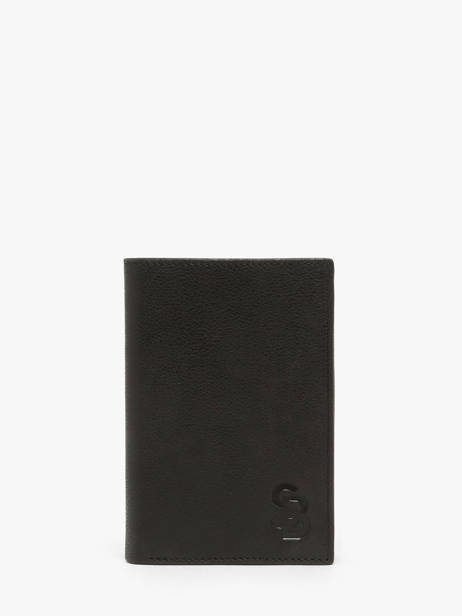 Wallet Leather Serge blanco Black brooklyn BRO21019