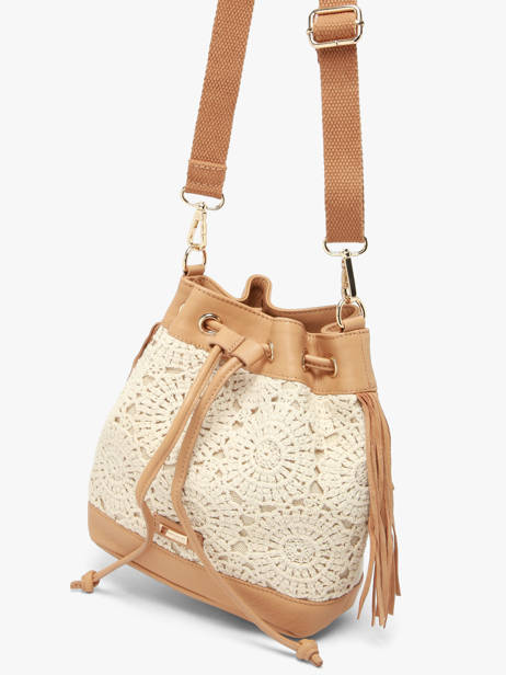 Sac Bandoulière Antibes Coton Les tropeziennes Beige antibes TZ03 vue secondaire 1