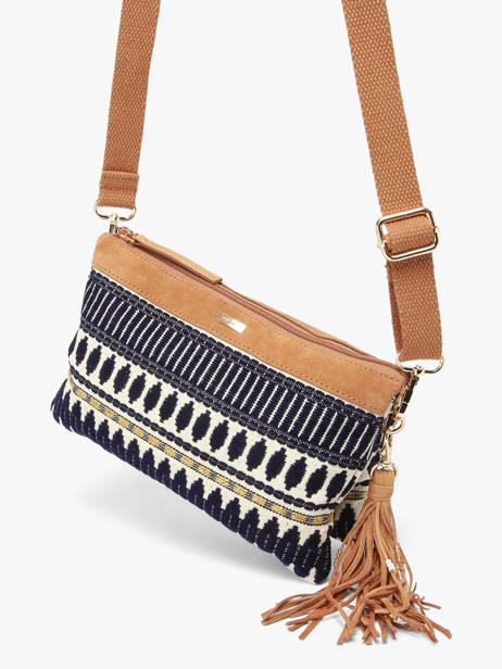 Sac Bandoulière En-vau Coton Les tropeziennes Bleu en-vau TZ03 vue secondaire 1