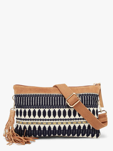 Sac Bandoulière En-vau Coton Les tropeziennes Bleu en-vau TZ03 vue secondaire 3