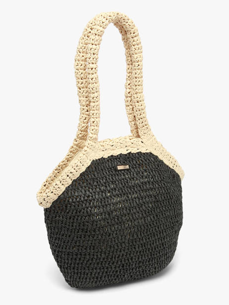 Sac Porté épaule Galets Papier Les tropeziennes Noir galets TZ02 vue secondaire 1