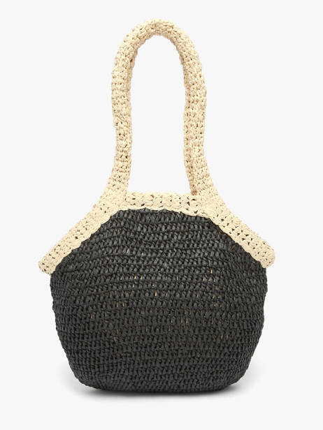 Sac Porté épaule Galets Papier Les tropeziennes Noir galets TZ02 vue secondaire 3