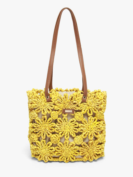 Sac Porté épaule Mediterranee Papier Les tropeziennes Jaune mediterranee TZ02