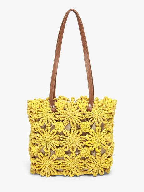 Sac Porté épaule Mediterranee Papier Les tropeziennes Jaune mediterranee TZ02 vue secondaire 3