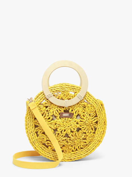 Sac Bandoulière Mediterranee Papier Les tropeziennes Jaune mediterranee TZ03