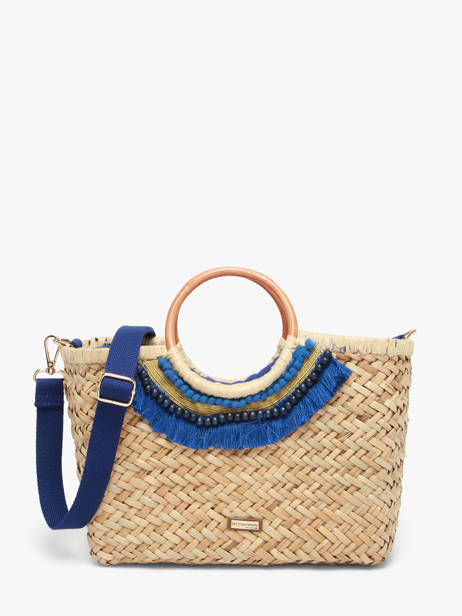 Sac Bandoulière Monaco Paille Les tropeziennes Beige monaco TZ01