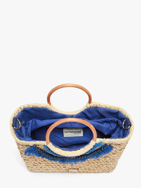 Sac Bandoulière Monaco Paille Les tropeziennes Beige monaco TZ01 vue secondaire 2