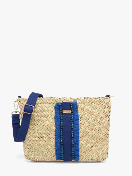 Sac Bandoulière Monaco Paille Les tropeziennes Beige monaco TZ02