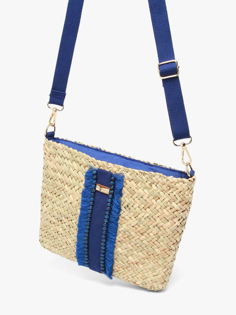 Sac Bandoulière Monaco Paille Les tropeziennes Beige monaco TZ02 vue secondaire 1