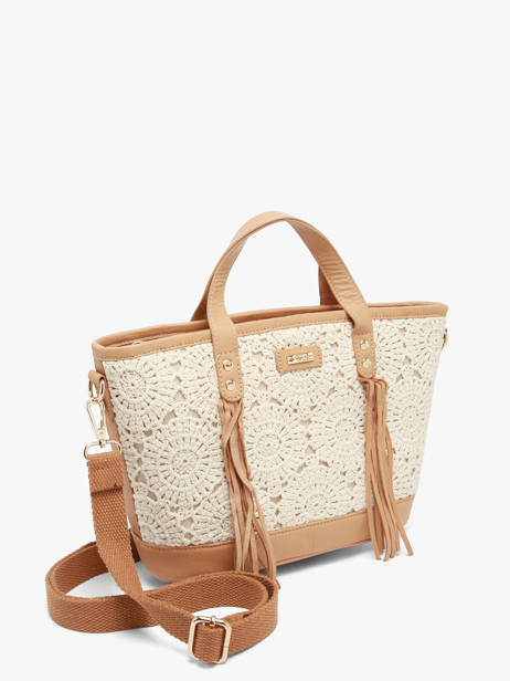 Sac Porté Main Antibes Coton Les tropeziennes Beige antibes TZ01 vue secondaire 1