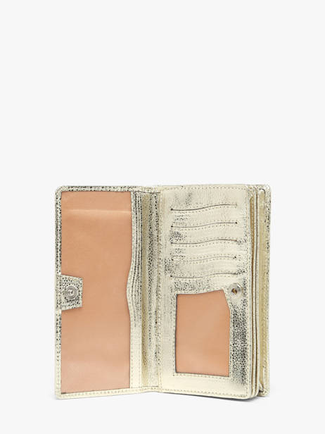 Leather Caviar Wallet Crinkles Gold caviar 14001 other view 2