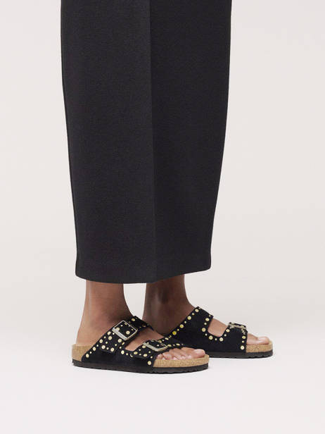 Mules Arizona Rivet En Cuir Birkenstock Noir women 1030348 vue secondaire 1