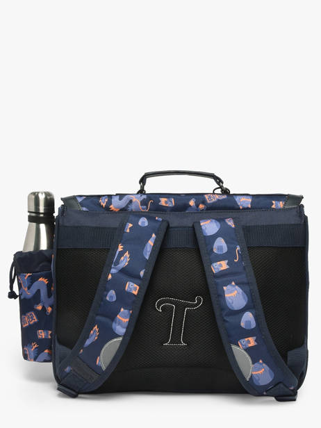 2-compartment Satchel Tann's Blue les fantaisies g 38155 other view 3