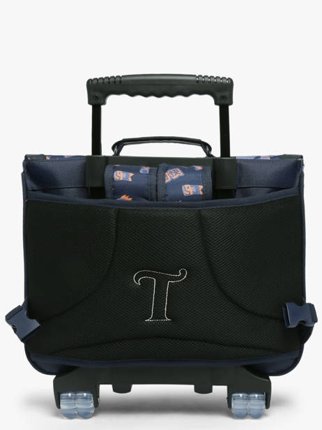 2-compartment Wheeled Satchel Tann's Blue les fantaisies g 42155 other view 4