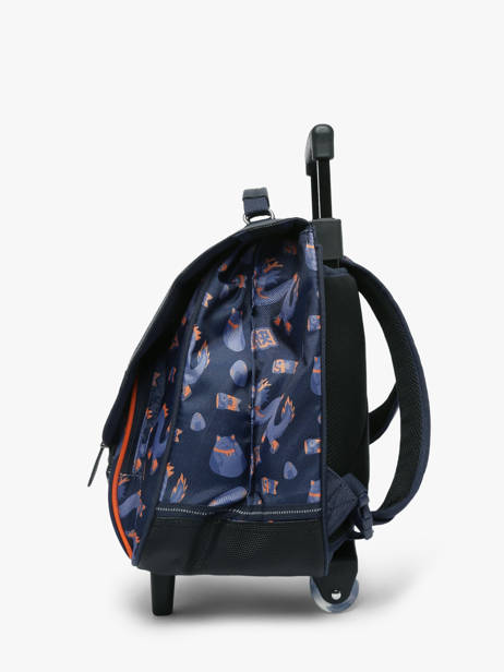 2-compartment Wheeled Satchel Tann's Blue les fantaisies g 43155 other view 1