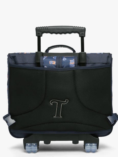 2-compartment Wheeled Satchel Tann's Blue les fantaisies g 43155 other view 4
