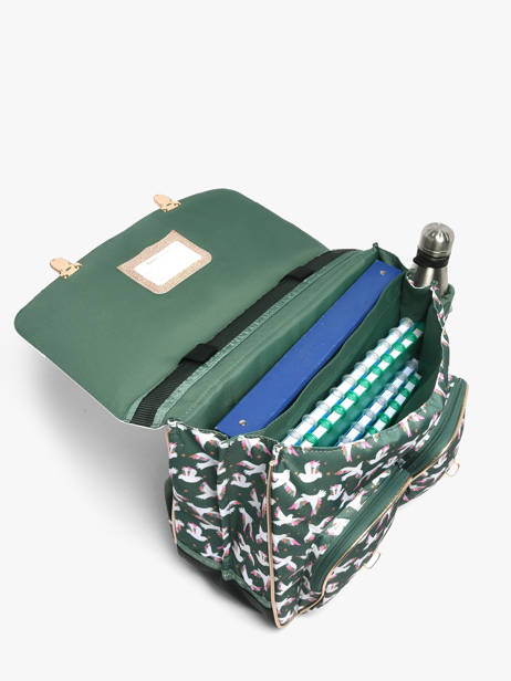 2-compartment Satchel Tann's Green les fantaisies f 44191 other view 2