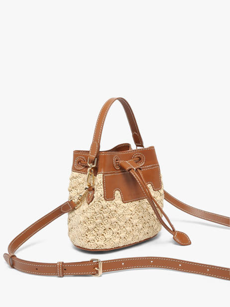 Sac Bandoulière Capucine Xs Raphia Et Cuir Paul marius Beige raphia CAPUXRAP vue secondaire 1