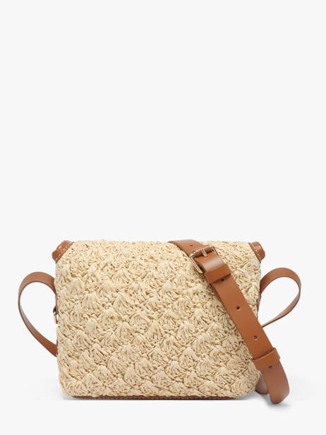 Sac Bandoulière Loulou S Raphia Et Cuir Paul marius Beige raphia LOULSRAP vue secondaire 3