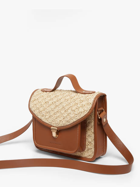 Sac Bandoulière Malle George Raphia Et Cuir Paul marius Beige raphia GEORGRAP vue secondaire 1