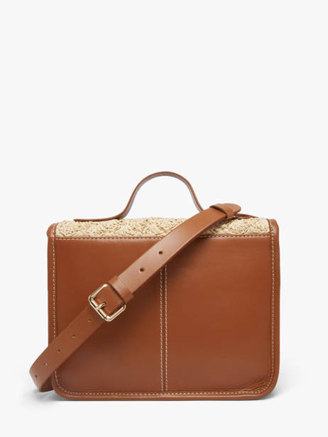 Sac Bandoulière Malle George Raphia Et Cuir Paul marius Beige raphia GEORGRAP vue secondaire 3