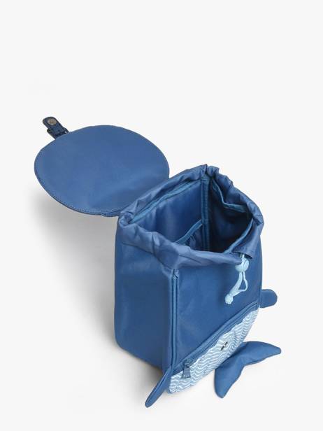 Mini Backpack Tann's Blue ecole des tann's 64511 other view 2