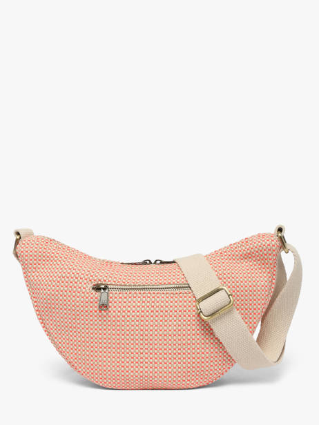Shoulder Bag Tressage Cotton Hindbag Orange tressage TS other view 3