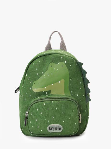 Mini Backpack 1 Compartment Trixie Green animals 90