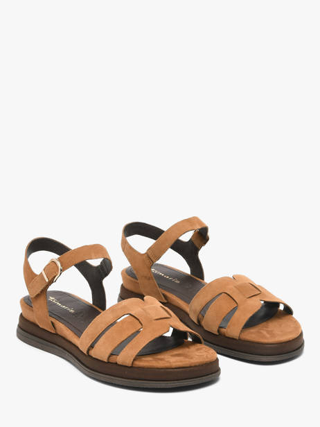 Sandals In Leather Tamaris Brown women 46 other view 2