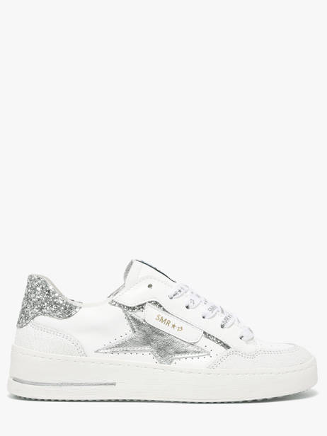 Sneakers In Leather Semerdjian White women ALED611